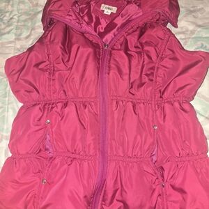 Cato Fuchsia Kids Puffer Vest